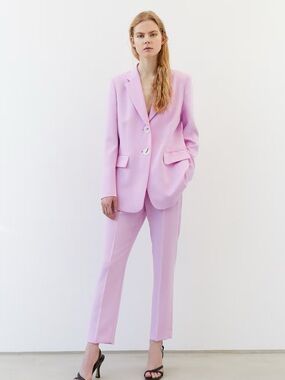 Lilac Women's Blazer and Trouser Set